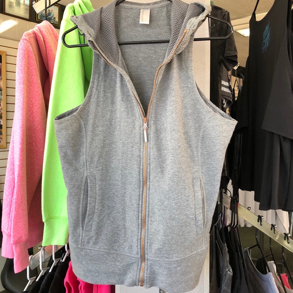 Cotton vest with hood! Great quality! Heavy duty.
